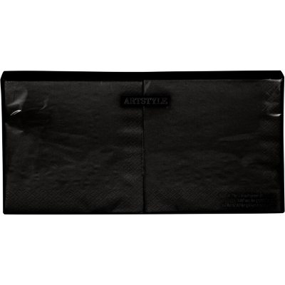 Artstyle 3-Ply Lunch Napkins, 6.5', 200 ct.:- Black