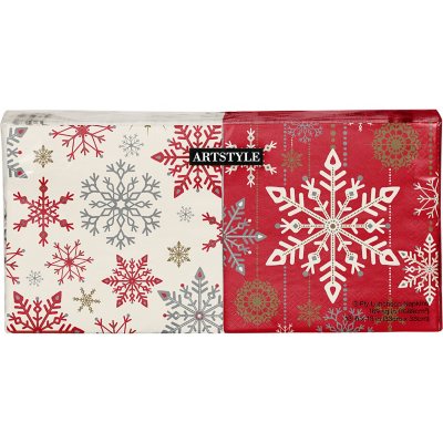 Artstyle Holiday Snowflakes Napkins Twin Stack - 200 ct. - Sam's Club