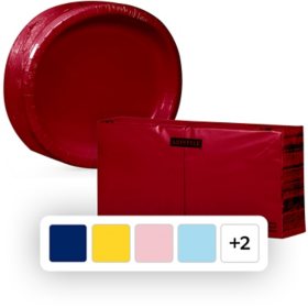 Artstyle Oval Plate & Napkin Kit, 255 ct. (Choose Color)
