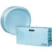 Artstyle Oval Plate and Napkin Kit, 255 ct. (Choose Color)