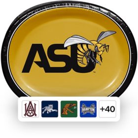 NCAA HBCU Oval Paper Plates, 10" x 12" , 50 ct., Choose Your Team