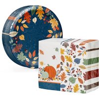 Artstyle Hello Harvest Paper Plates and Dinner Napkins Kit (235 ct.)