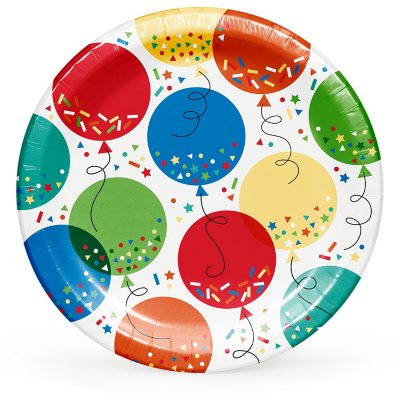  JOLLY PARTY 8.5 inch Paper Plates Uncoated,600 Count Everyday  Disposable Plates, Light Weight Paper Plates White, Round Dinner Paper  Plates, Large Paper Plates Lunch, for Home and Office : Home 