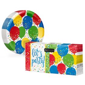 Artstyle Balloon Sparkles Birthday Paper Plates & Napkins Kit, 285 ct.