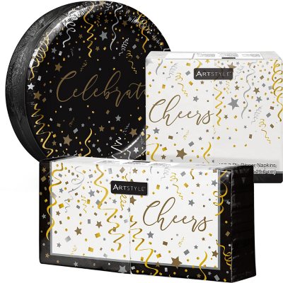 Artstyle Silver and Gold Celebration Party Supplies Kit (435 ct.)