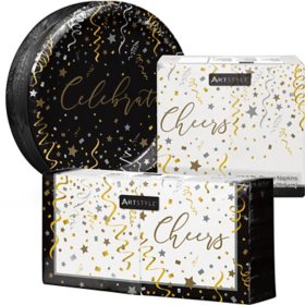 Artstyle Silver & Gold Celebration Party Supplies Kit (435 ct.)