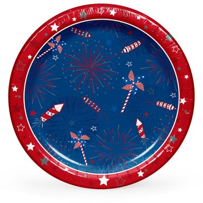 Fourth of july paper plates sale