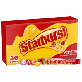 Starburst Original Fruity Chewy Candy, Full Size, 2.07 oz., 36 ct.
