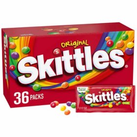 Skittles Sour Chewy Candy, Full Size, 1.8 oz, 24-count