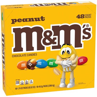 M&M'S Peanut Fun Size Bulk Halloween Candy Bag (60 ct., 36.74 oz.) - Sam's  Club