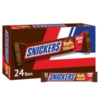 Snickers Chocolate Candy Bars Share Size Bulk Pack (3.29 oz., 24 ct.)					 					 					
