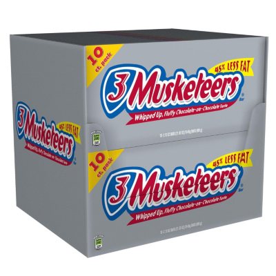 10PK 3MUSKETEERS 10 FULL SIZE BARS Sam's Club