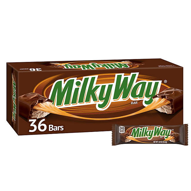 Milky Way Full Size Chocolate Candy Bars, 1.84 oz., 36 pk.