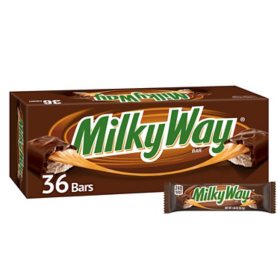 Milky Way Chocolate Candy Bars, Full Size, 1.84 oz., 36 pk.
