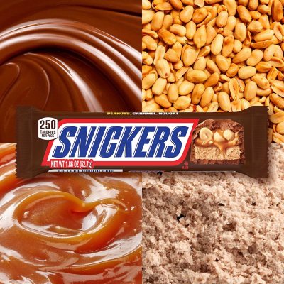 SNICKERS Singles Size Chocolate Candy Bars, 1.86 oz