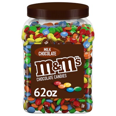 M&M's Milk Chocolate Plastic Jar, Pantry Size (62 oz.) 