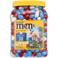 offline - M&M's Peanut Red, White and Blue Milk Chocolate Bulk Candy Jar (62 oz.)