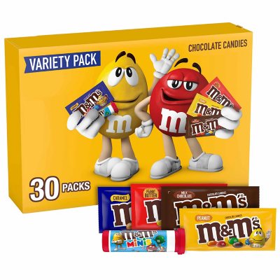 M&M's Variety Pack Chocolate Candy Singles Size 30.58-Ounce 18-Count