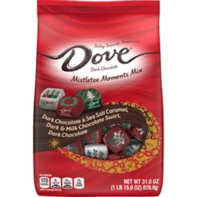 Dove Promises Assorted Holiday Dark Chocolate Candy Christmas Stocking Stuffer Pack (31 oz.)