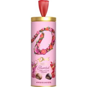 Dove Truffles Assorted Milk & Dark Chocolate Candy Valentine’s Day Gift Tin (1lb)