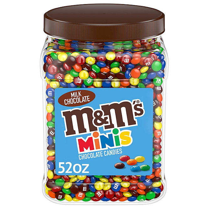 M&M’S Milk Chocolate Candy, Minis, 52 oz.