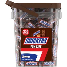 Snickers Chocolate Candy Bucket, Fun Size, 350 pcs.