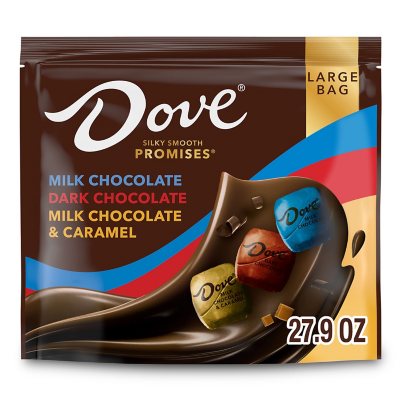 Dove Promises Milk & Dark Chocolate Christmas Candy, Variety Pack, 98 ...