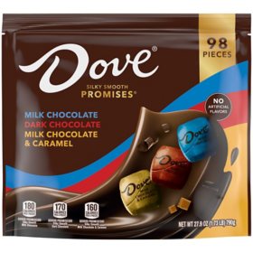 Dove Promises Variety Pack, Milk & Dark Chocolate Candy, 98 pcs. 