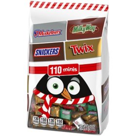 MARS Holiday Candy Variety Pack, Minis, 110 pcs.