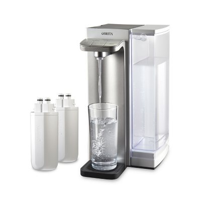 Brita Hub Instant Powerful Countertop Water Filtration Device with 12 Cup Water Reservoir and 2 Carbon Block Filters, 87341