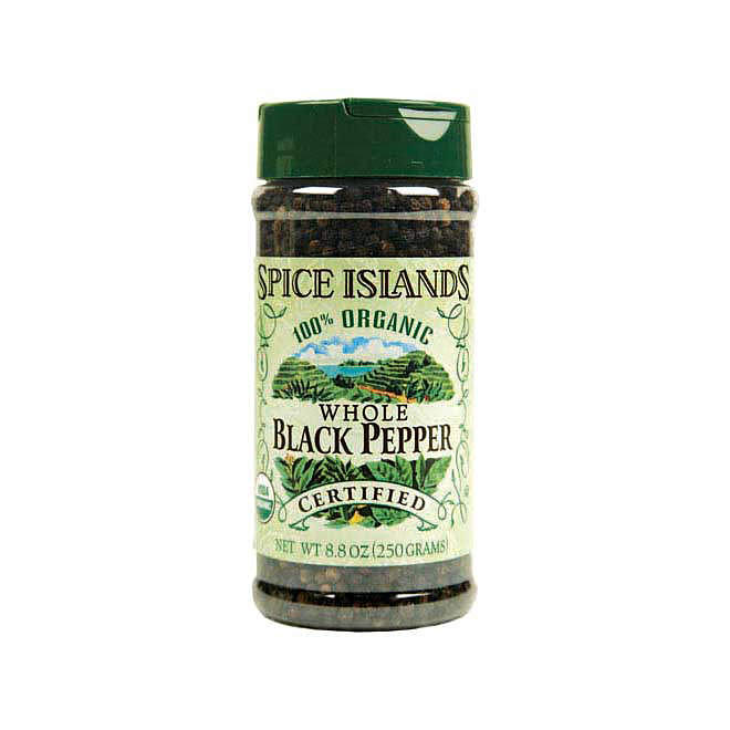 Spice Islands® Organic Whole Black Pepper-8.8oz