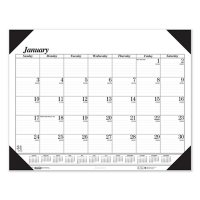 House of Doolittle Recycled One-Color Refillable Monthly Desk Pad Calendar, 22 x 17, 2022