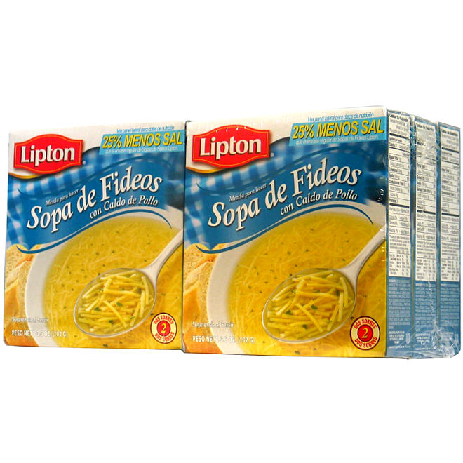 Lipton Soup Less Salt - 6 pk.