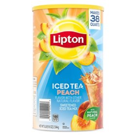 Lipton Sweetened Iced Tea Mix, Peach 89.8 oz.