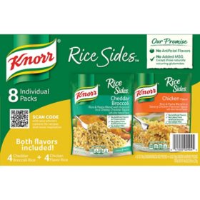 Knorr Rice Sides Variety Pack, Cheddar Broccoli and Chicken (8 pk.)