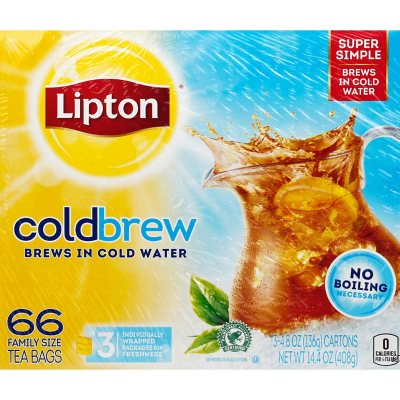 Lipton Green Iced Tea Bags Unsweetened, 1 gallon -- 48 per case