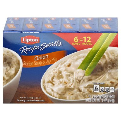 Lipton Onion Recipe Soup and Dip Mix (2 oz., 6 pk.) - Sam's Club