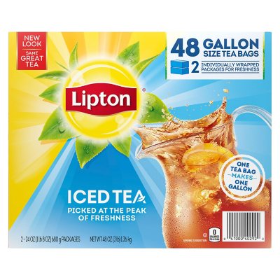 Lipton Iced Tea, Gallon Size Tea Bags (48 ct.) - Sam's Club
