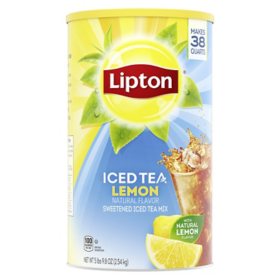 Lipton Sweetened Iced Tea Mix, Lemon, 89.8 oz.
