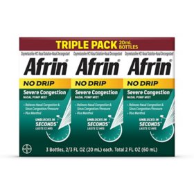 Afrin No-Drip Severe Congestion Nasal Spray 20 ml./pk., 3 pk.