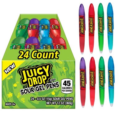 Juicy Drop Sour Gel Pens Candy, 24 ct. - Sam's Club