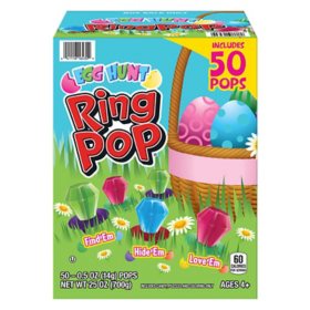 Ring Pop Egg Hunt Candy, Variety Pack, 50 ct. 