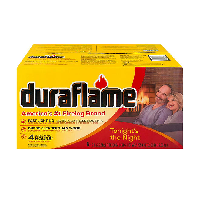 Duraflame 6Pk 6LB 4-Hour Firelogs
