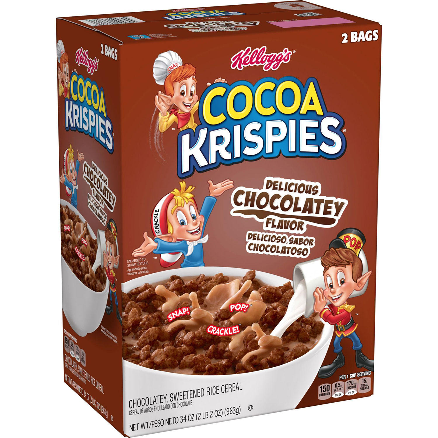 Kellogg's Cocoa Krispies Cereal (34 oz.)
