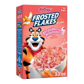 Kellogg's Frosted Flakes Cereal Strawberry Milkshake, 33 oz.