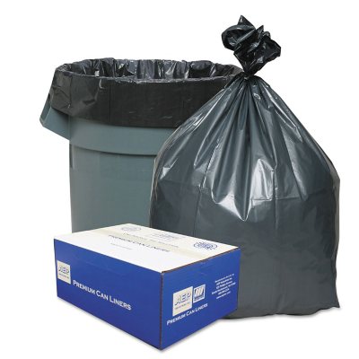 55 Gallon Trash Bags, Heavy Duty Outdoor Garbage Bags (50 Count) for  Commercial