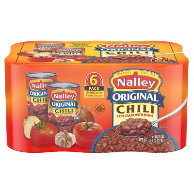 Nalley, Chili Con Carne With Beans, Hot (Pack of 20), 20 packs