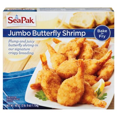 SeaPak Jumbo Butterfly Shrimp (40 oz.) - Sam's Club