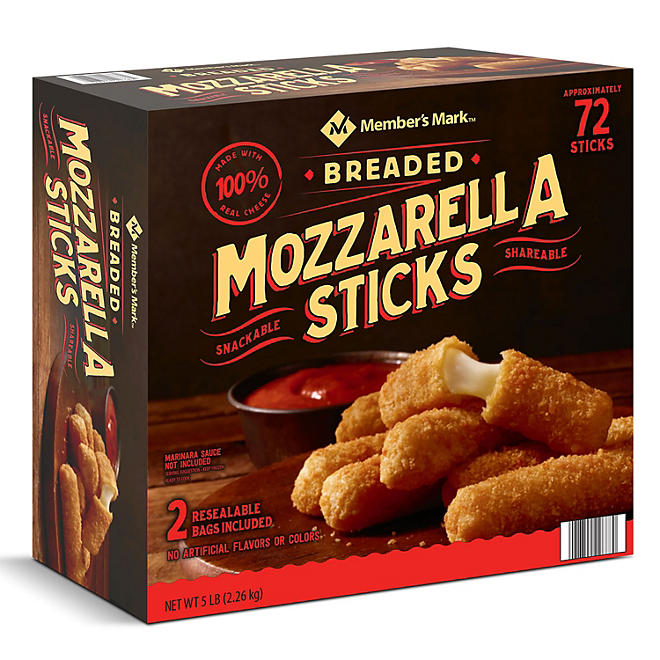 Member's Mark Breaded Mozzarella Sticks, Frozen (72 ct.)