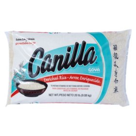 Goya Canilla Extra Long Grain Rice, 20 lbs.